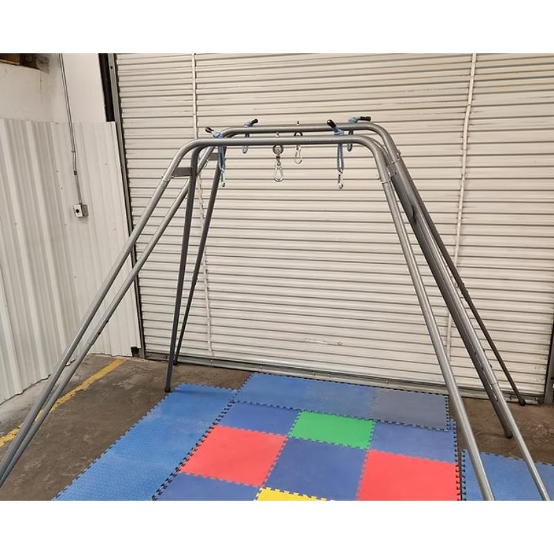 Full view of Take a Swing HPSI portable therapeutic swing frame