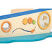 Detail view of the Moje Bambino Pirate Ship Play Boat Climber with fish mirror and gears