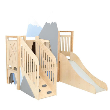 Moje Bambino Summit Toddler Play Loft with slide and climbing stairs
