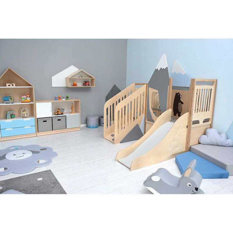 Moje Bambino Summit Toddler Play Loft in a playroom setup