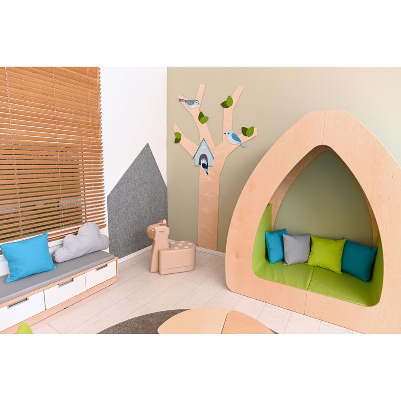 Playscapes NOVUM Reading Unit Oasis in a play room setup