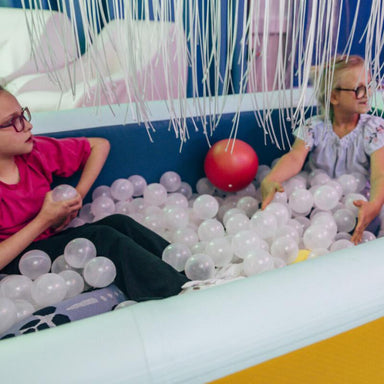 TFH Heavy Duty Inflatable Ball Pool with two children