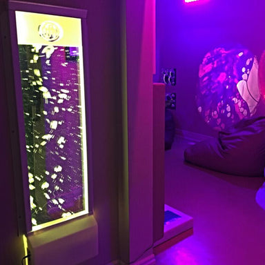 TFH Bubble Wall 60" with white light in sensory room