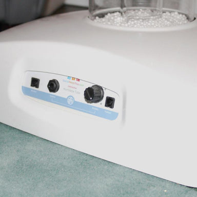 View of the control panel of the TFH Calming Hurricane Tubes