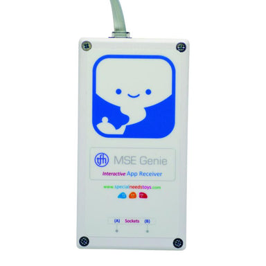MSE Genie Interactive App Receiver with logo on a white background