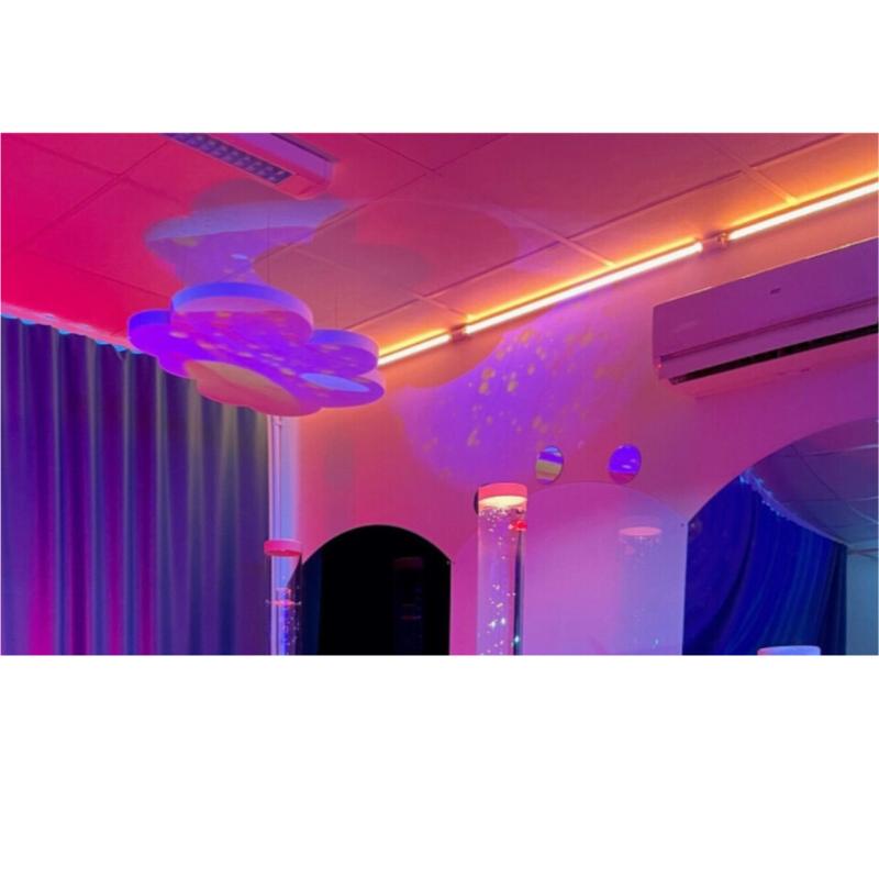 TFH Genie Color Wash Kits with pink light in sensory room