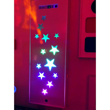 TFH Ladder Light Masks with star shaped details in blue and red lighting