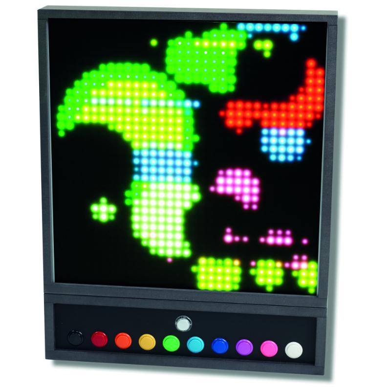 TFH Pixels Pro Interactive Panel with fireworks mode on black background