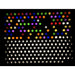 Colorful dot pattern on TFH Rod Wall Light Panel with pegs
