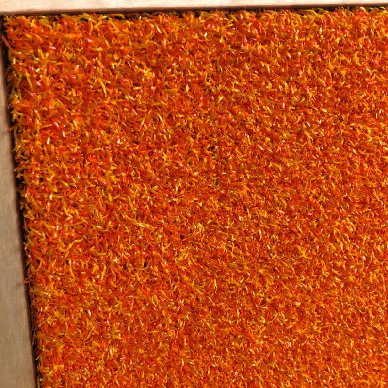 Close-up of the TFH  Tactile Columns with orange fibers
