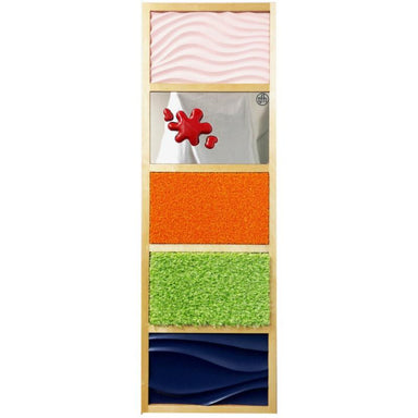 TFH Tactile Columns option red with 5 different tactile surfaces