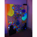 TFH UV Textured Wall with neon lights in a dark room