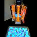 TFH Vecta Budii Mobile Sensory Station with orange lighting projecting blue bubbles on the floor