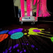 TFH Vecta Budii Mobile Sensory Station with pink lighting projectoing colorful images to dark floor