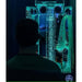 person watching the TFH Vecta Delight Mobile Sensory Station in dark sensory room