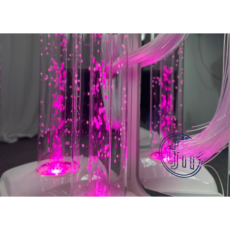 close-up of the fiber optic tails of the TFH Vecta Deluxe Mobile Sensory Station