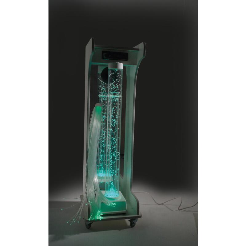 TFH Vecta Jr. Mobile Sensory Cart with green lighting on dark background