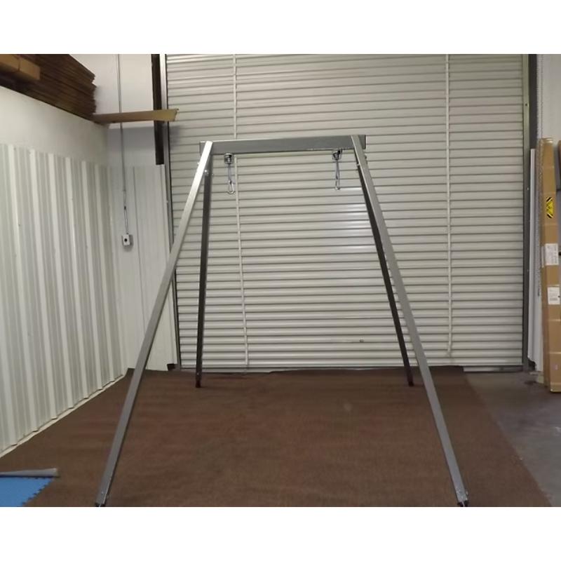 Metal frame structure of the Take a Swing SwingALL portable therapeutic swing